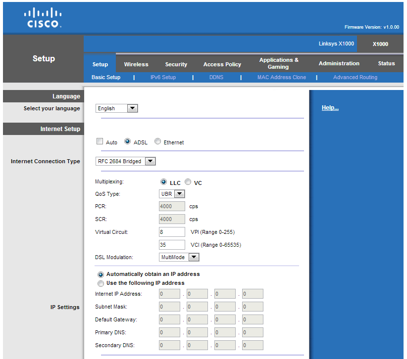 EOLO formula ADSL Ethernet IP