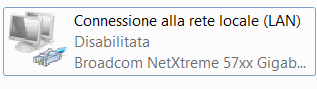 trovare scheda di rete windows 7